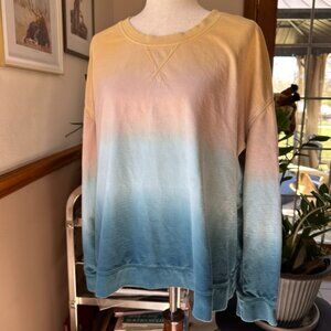 Natural Reflections Dip Dye Terry Sweatshirt, Womens XL